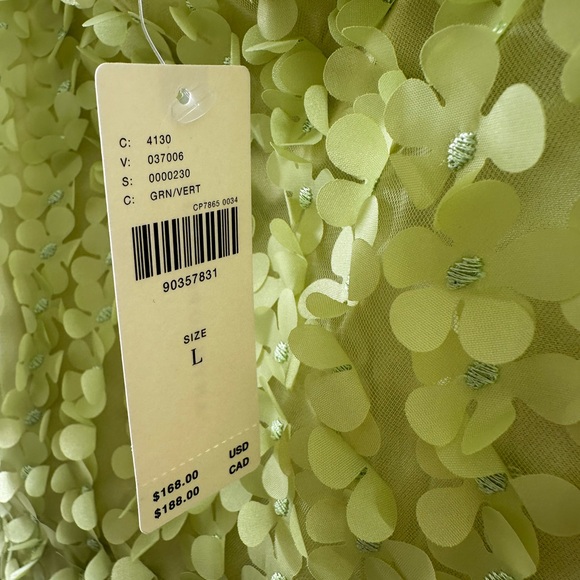 Anthropologie 3D Floral Embellished Mini Dress - Picture 10 of 12